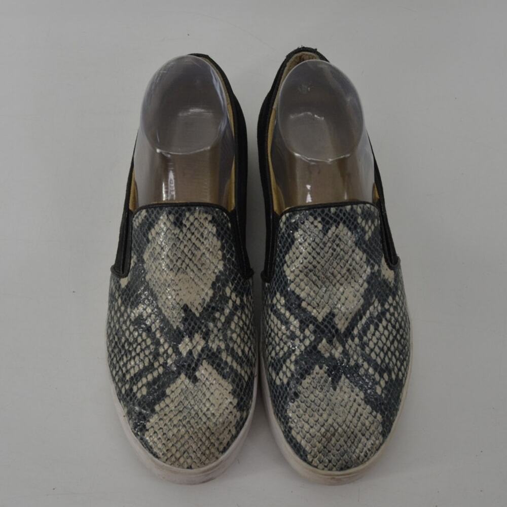 Vionic Womens Sz 8 Suede Slip-On Sneaker Snakeskin Print Black - Picture 10 of 11